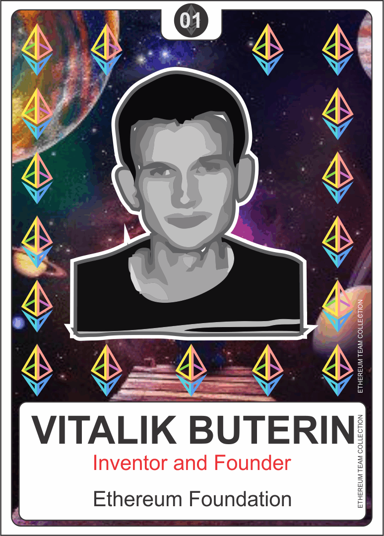 Ethereum team collection n°01. (Vitalik Buterin - Ethereum Founder)
